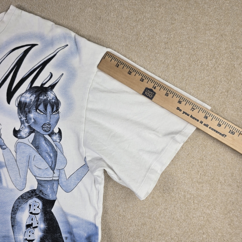 Jaded London Baby Girl Graphic Tee Womens Small White Streetwear Y2K Shirt - Picture 8 of 9